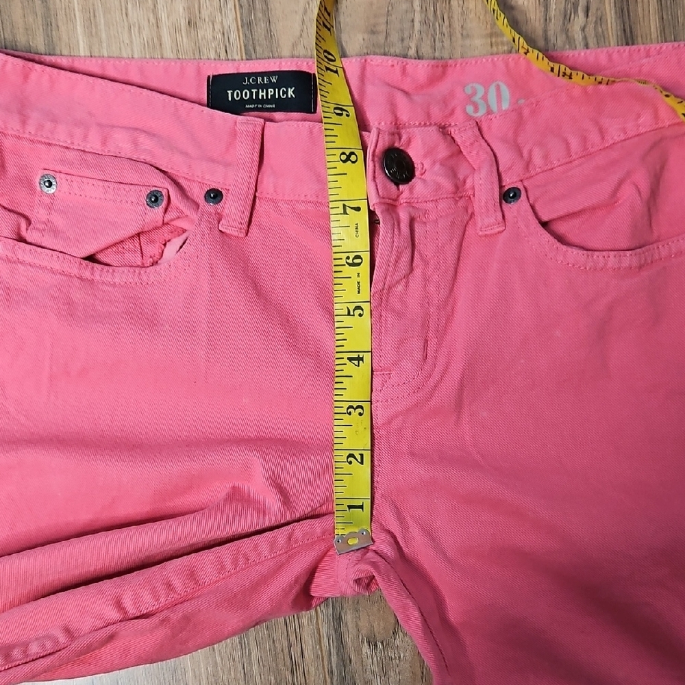J Crew Salmon Toothpick Jeans 30 - Picture 7 of 11